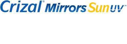 Crizal® Mirrors Sun UVMC  Texte Logo